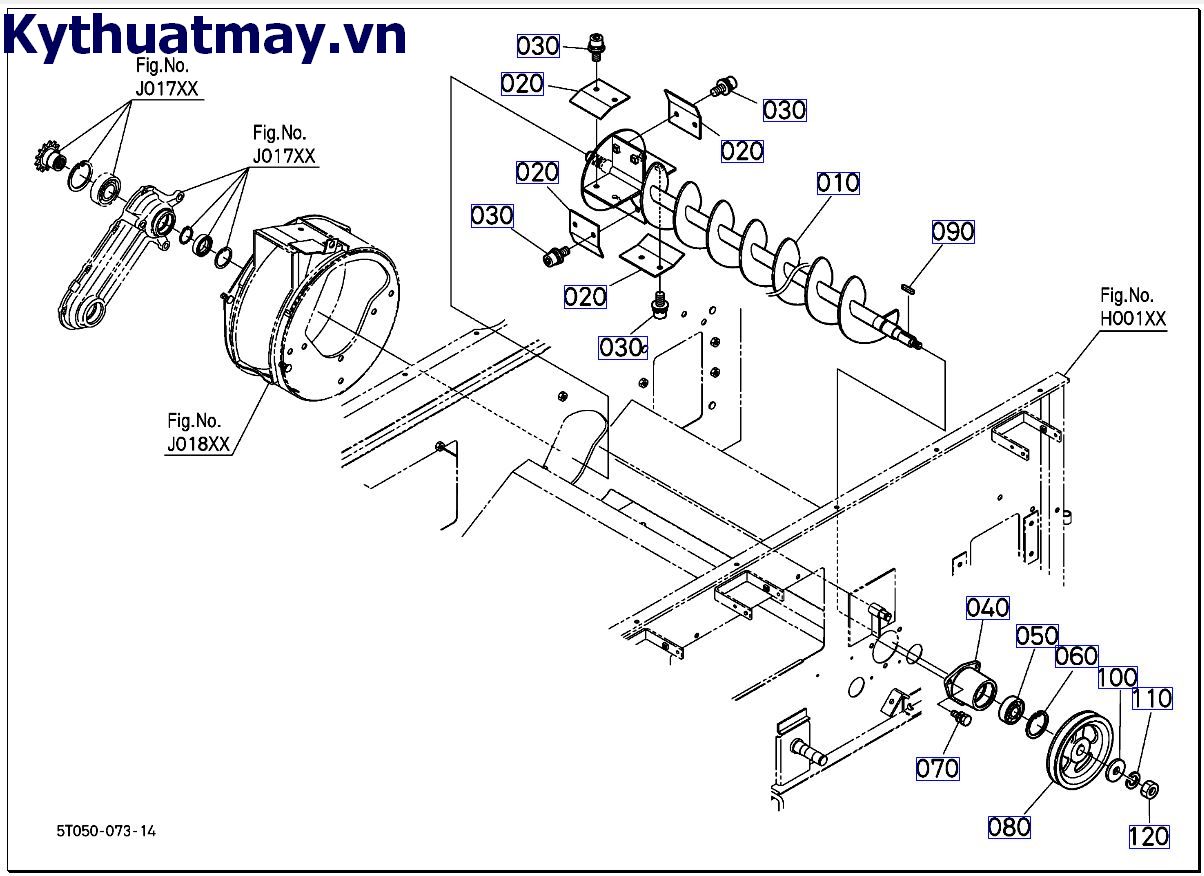 Trục máy khoan ngang thứ 2